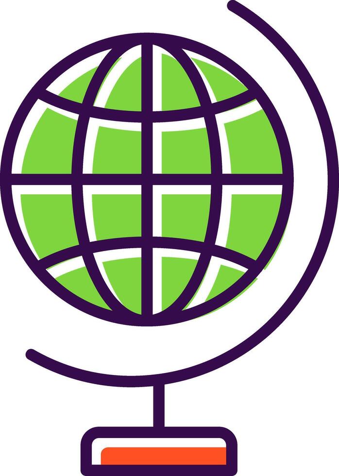 Global World filled Design Icon vector