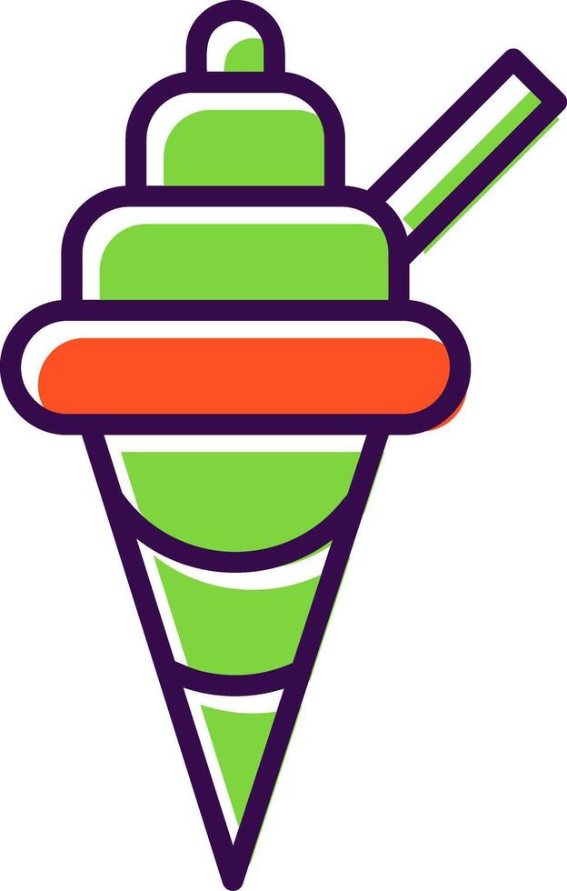 Ice Cream filled Design Icon vector