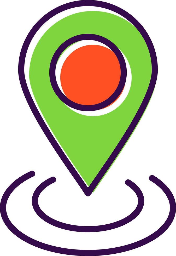 Place filled Design Icon vector