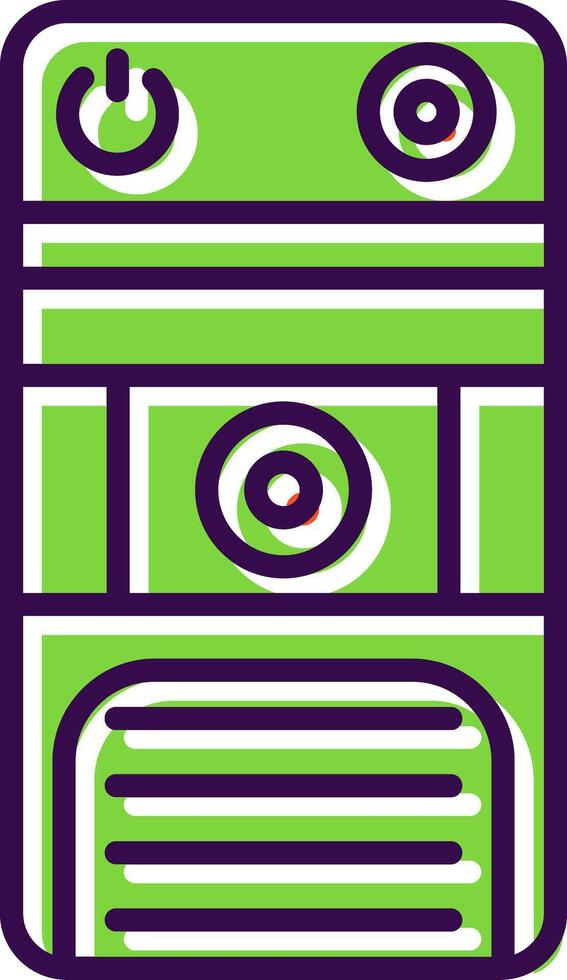 Cpu filled Design Icon vector