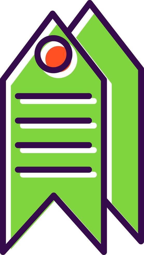 Tag filled Design Icon vector