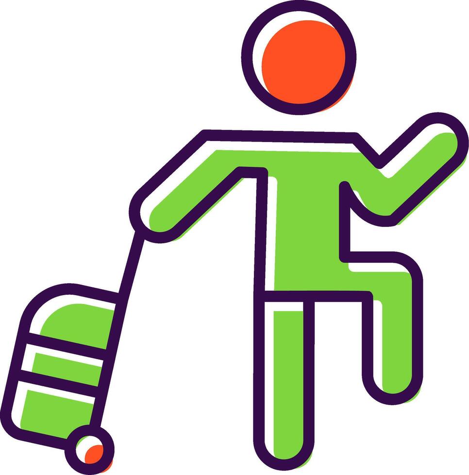 Passenger filled Design Icon vector