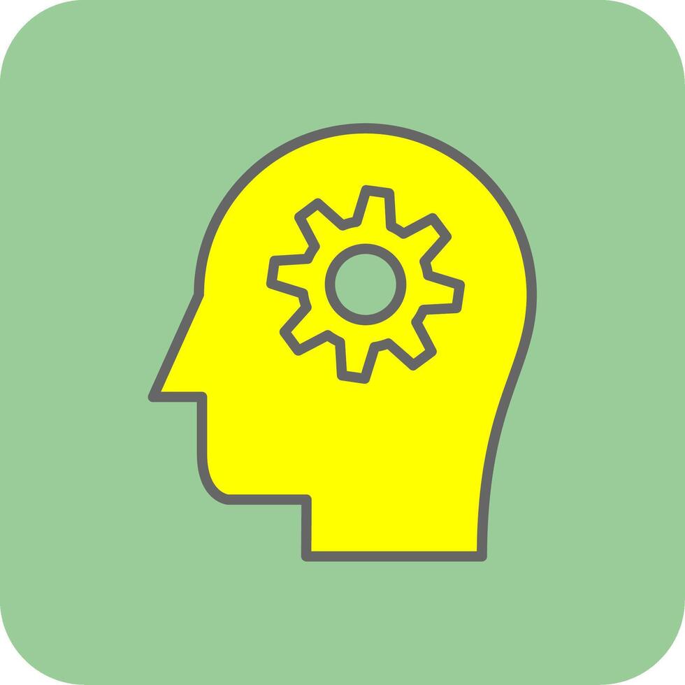 Creative Solution Filled Yellow Icon vector