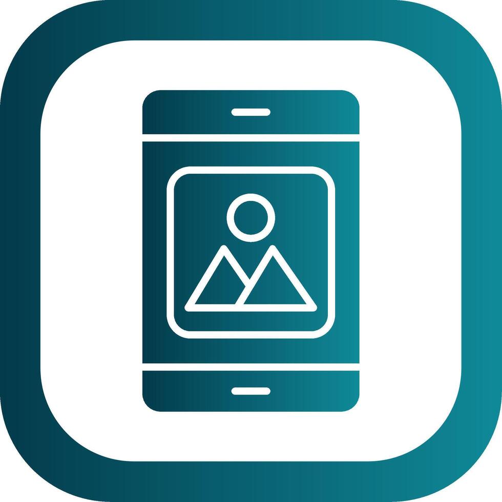 Mobile Application Filled Yellow Icon vector