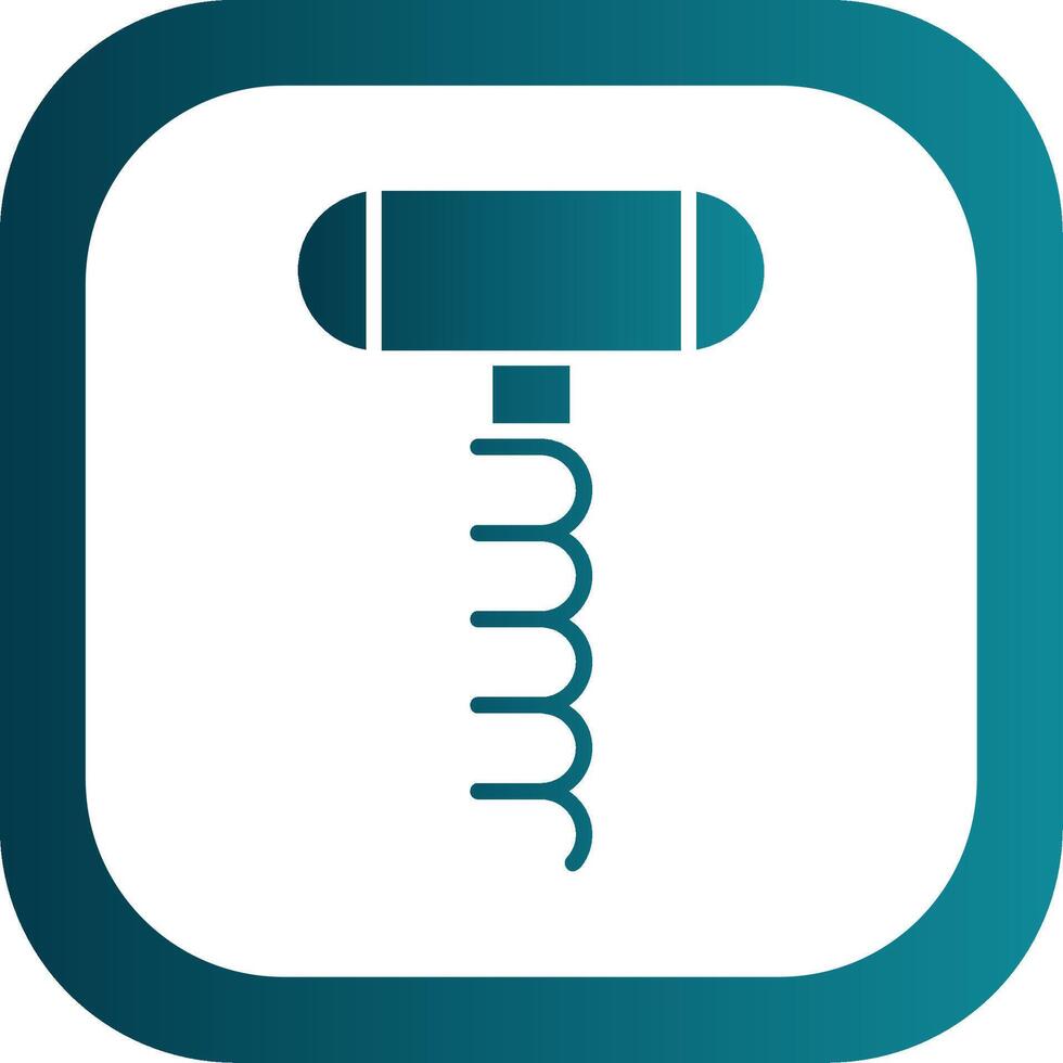 Corkscrew Filled Yellow Icon vector