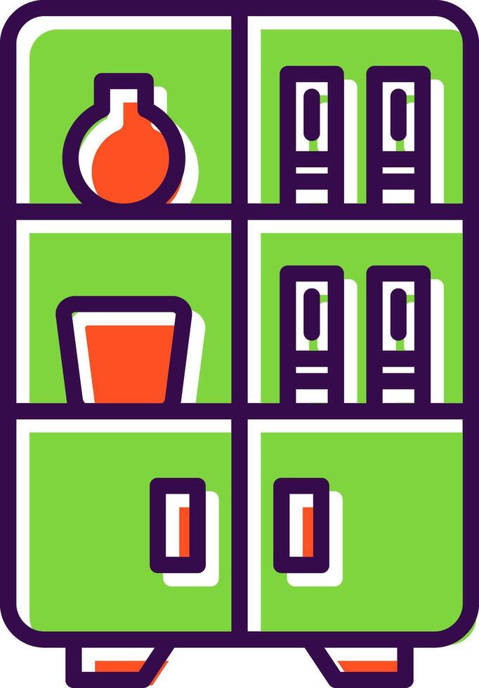 Display Case filled Design Icon vector