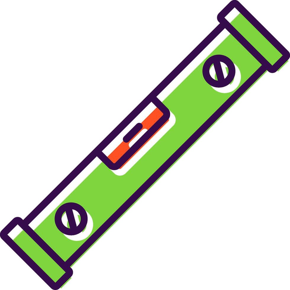 Spirit Level filled Design Icon vector