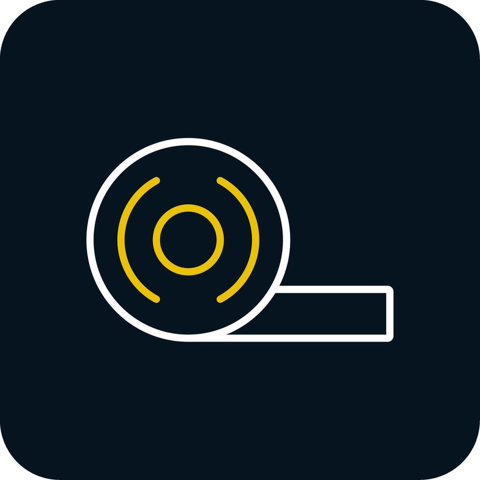Adhesive Tape Line Red Circle Icon vector