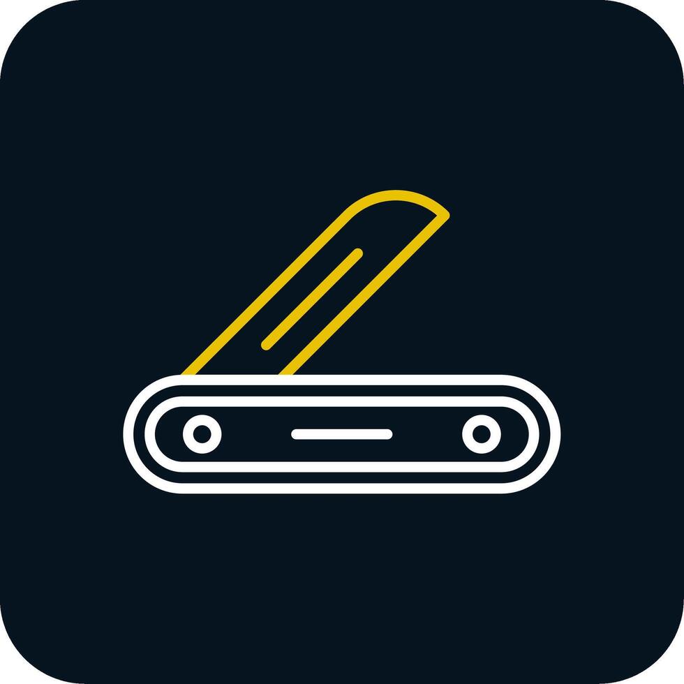 Multitool Line Red Circle Icon vector