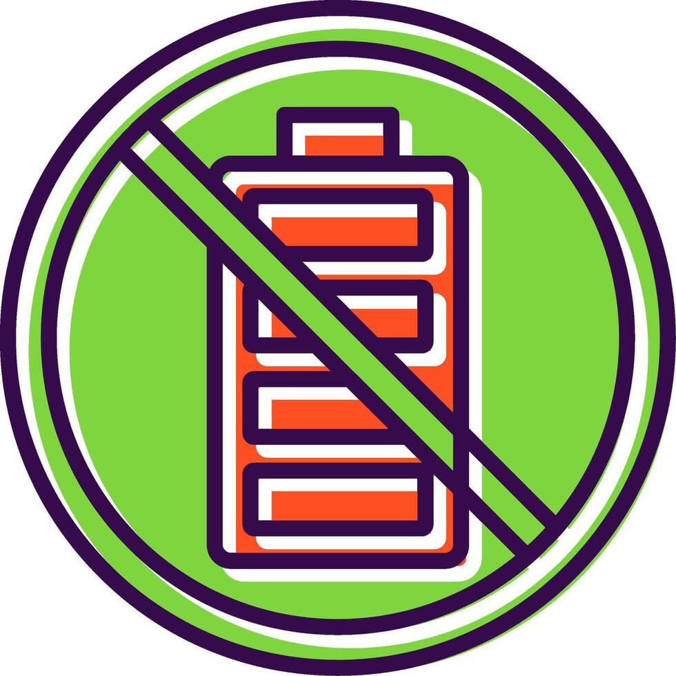 Prohibited Sign filled Design Icon vector