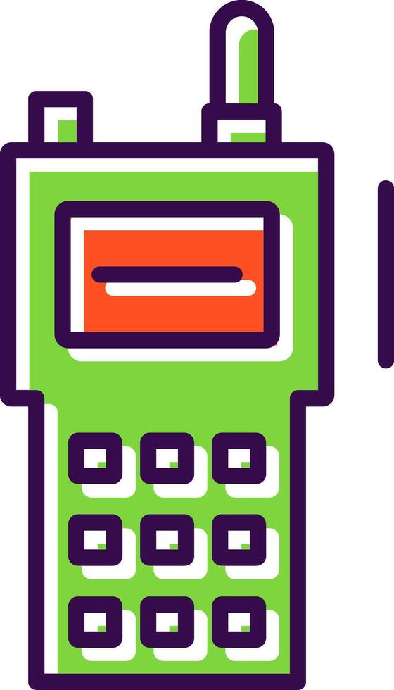 Walkie Talkie filled Design Icon vector