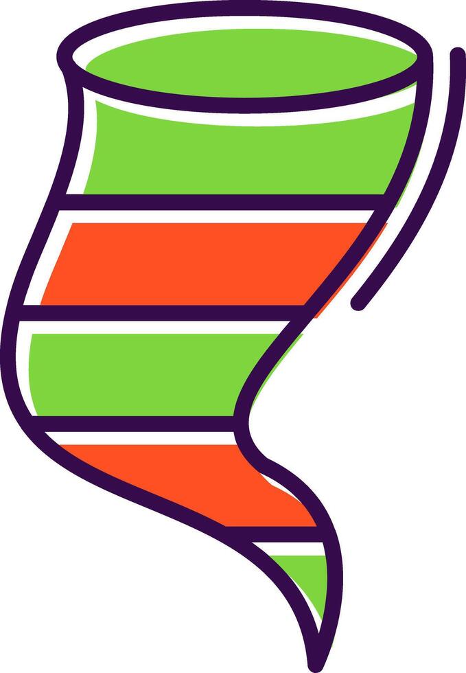 Twister filled Design Icon vector