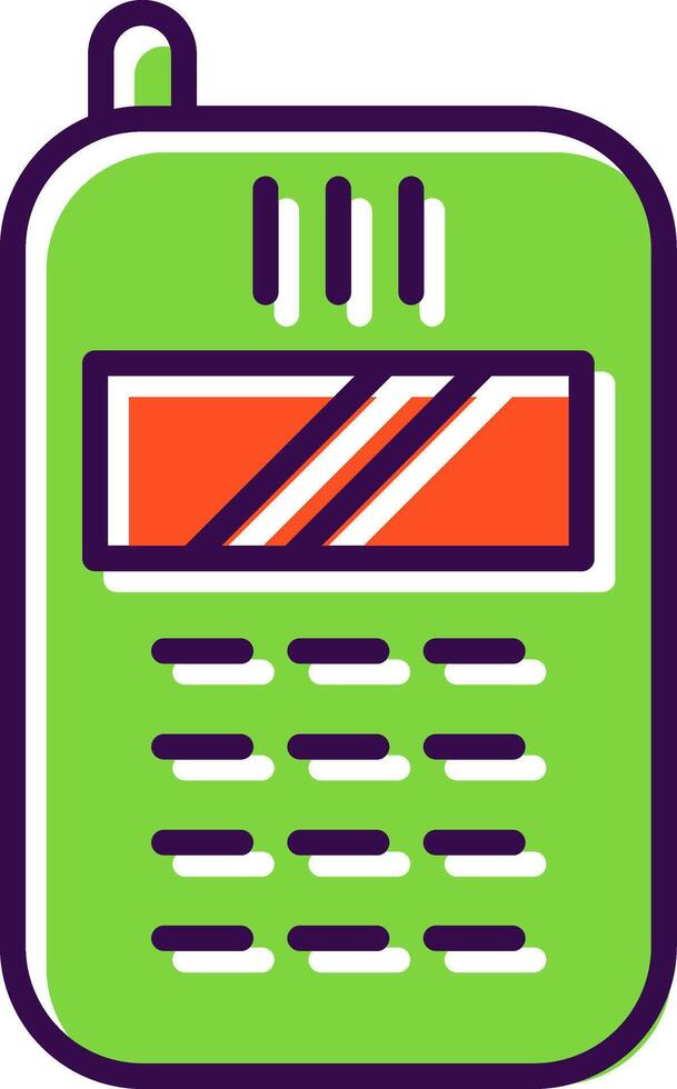 Telephone filled Design Icon vector