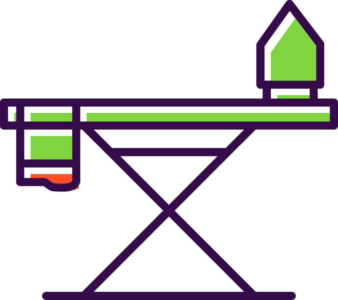 Iron Board filled Design Icon vector