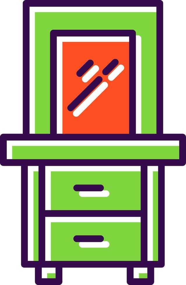Dresser filled Design Icon vector