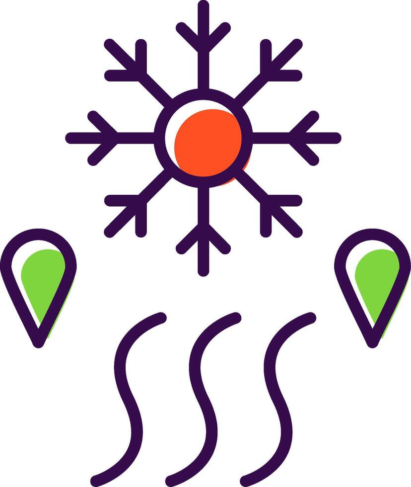 Defrosting filled Design Icon vector