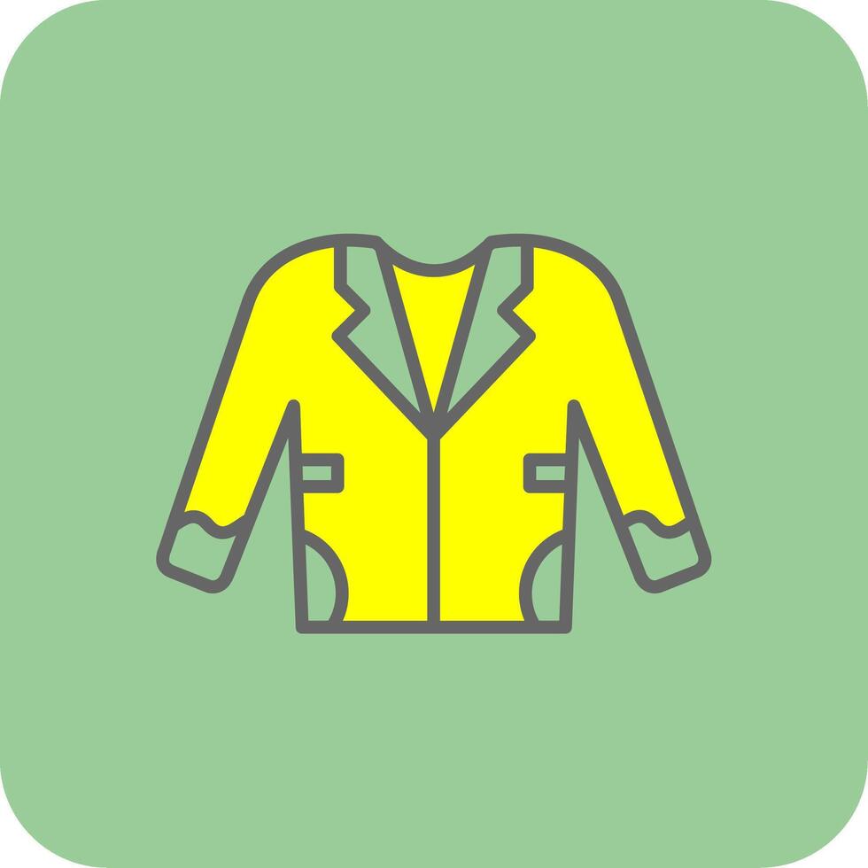 Saco lleno amarillo icono vector