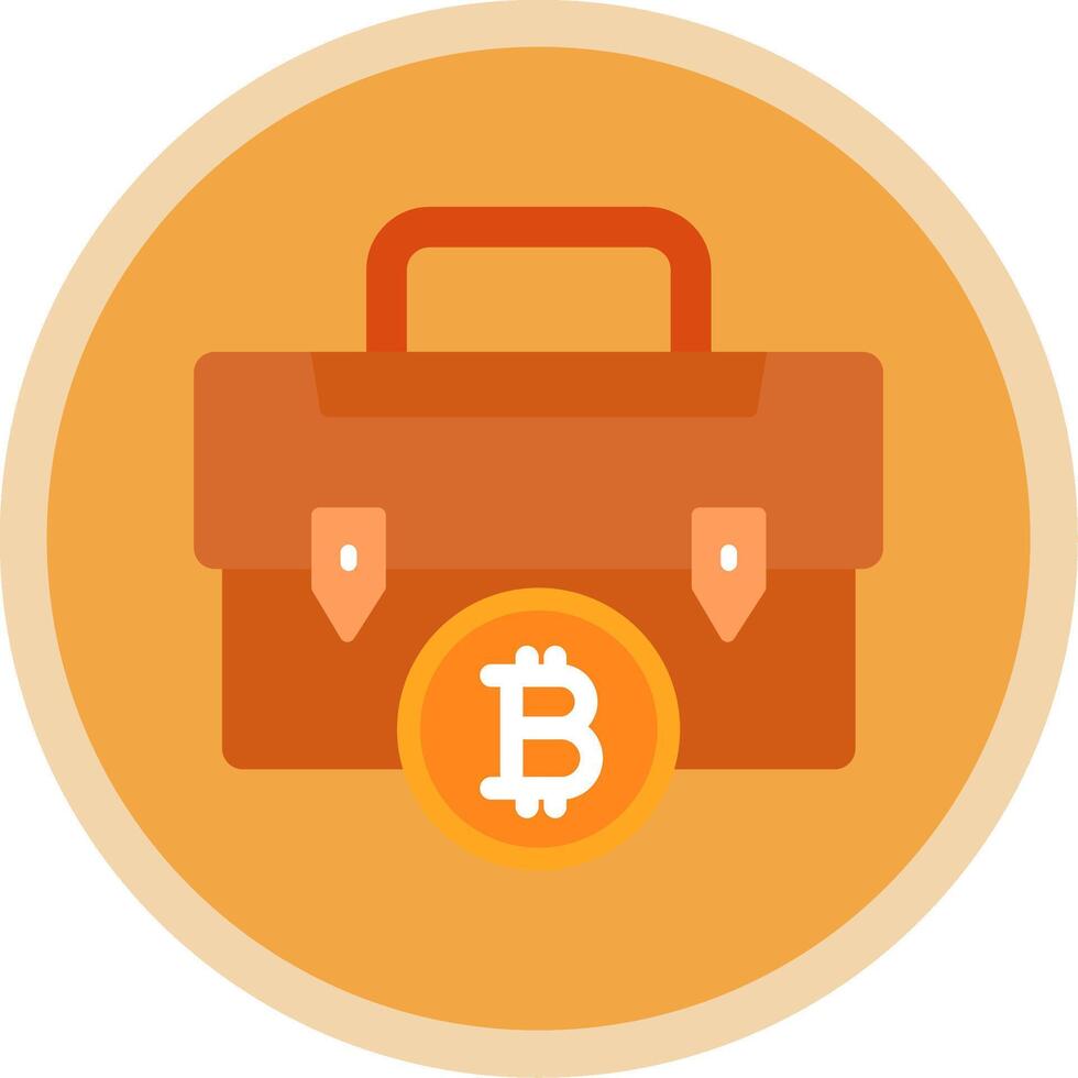 Portfolio Portfolio Flat Multi Circle Icon vector