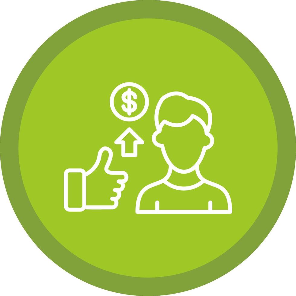 Brainstorming Line Multi Circle Icon vector