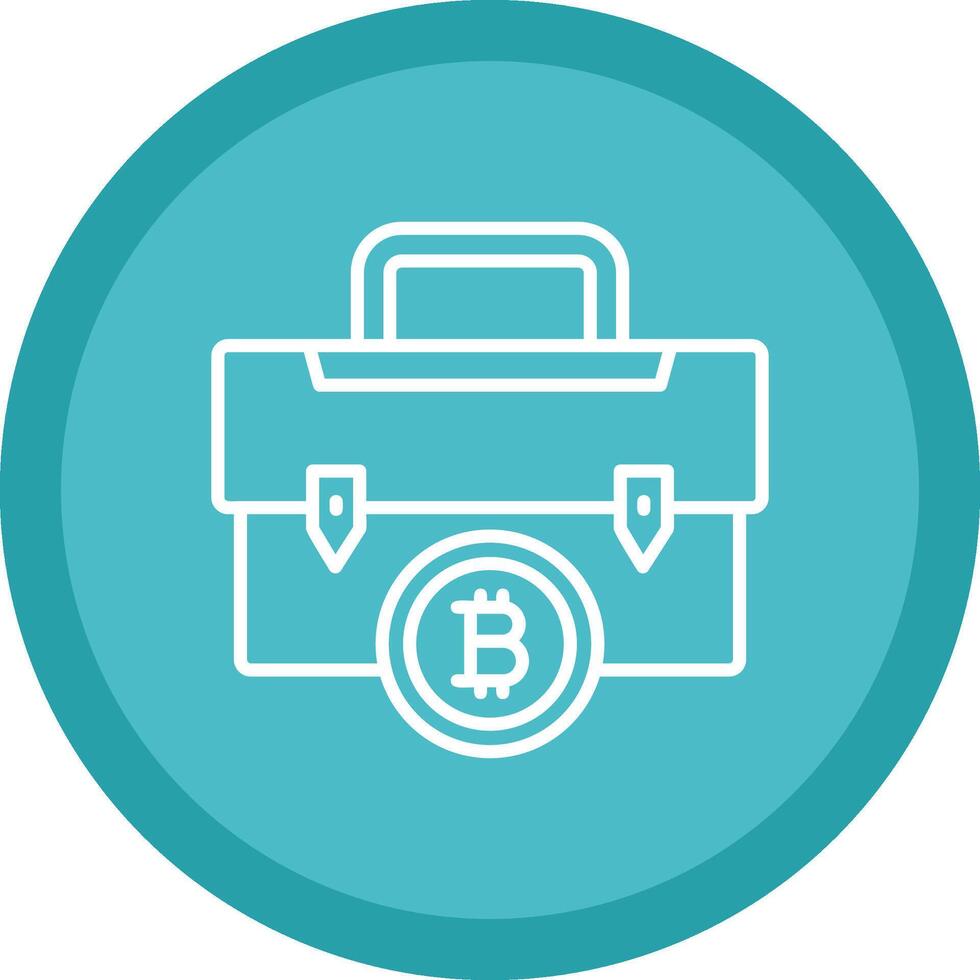 Portfolio Portfolio Line Multi Circle Icon vector
