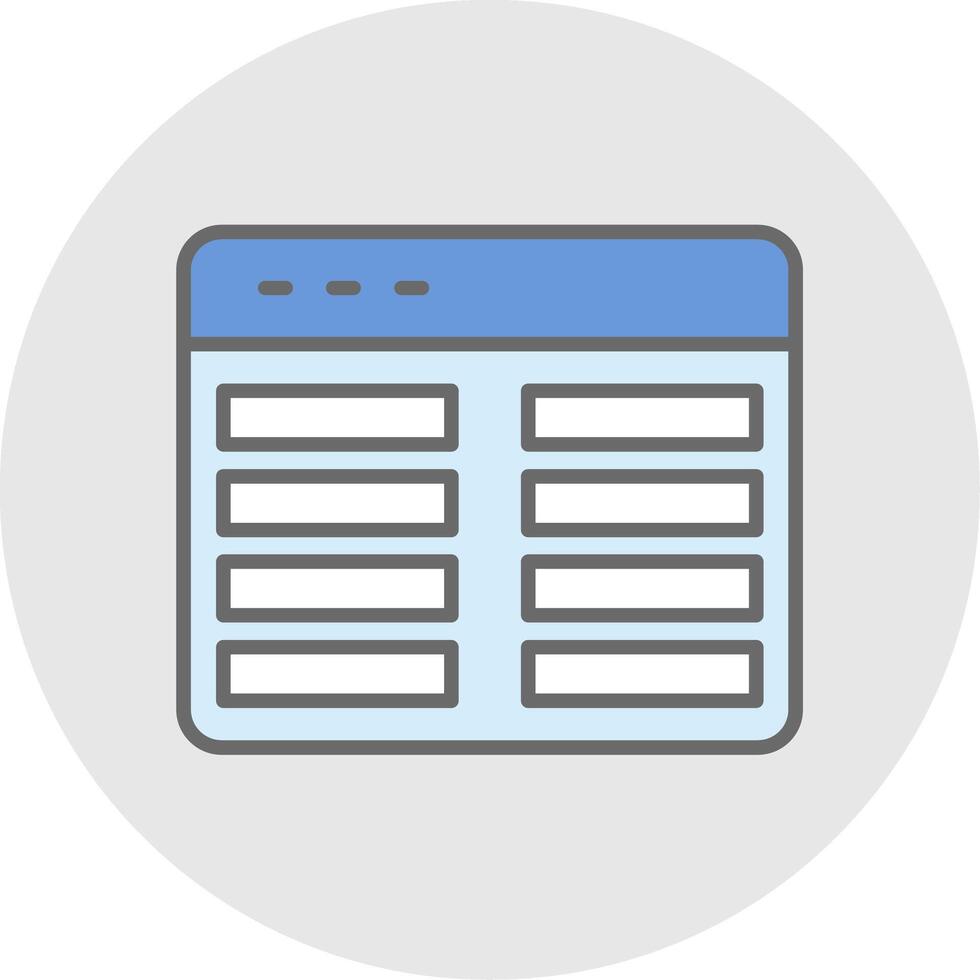 Web Programming Line Filled Light Icon vector