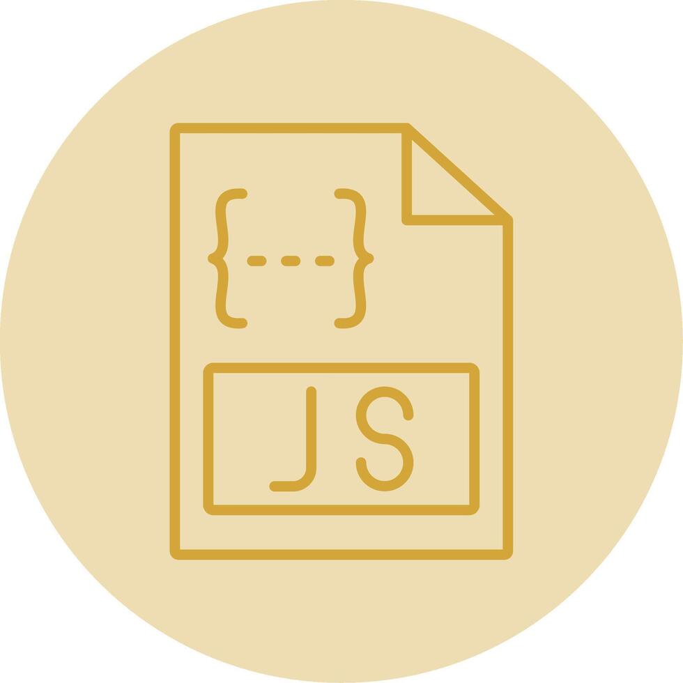 Js Line Yellow Circle Icon 44215124 Vector Art at Vecteezy