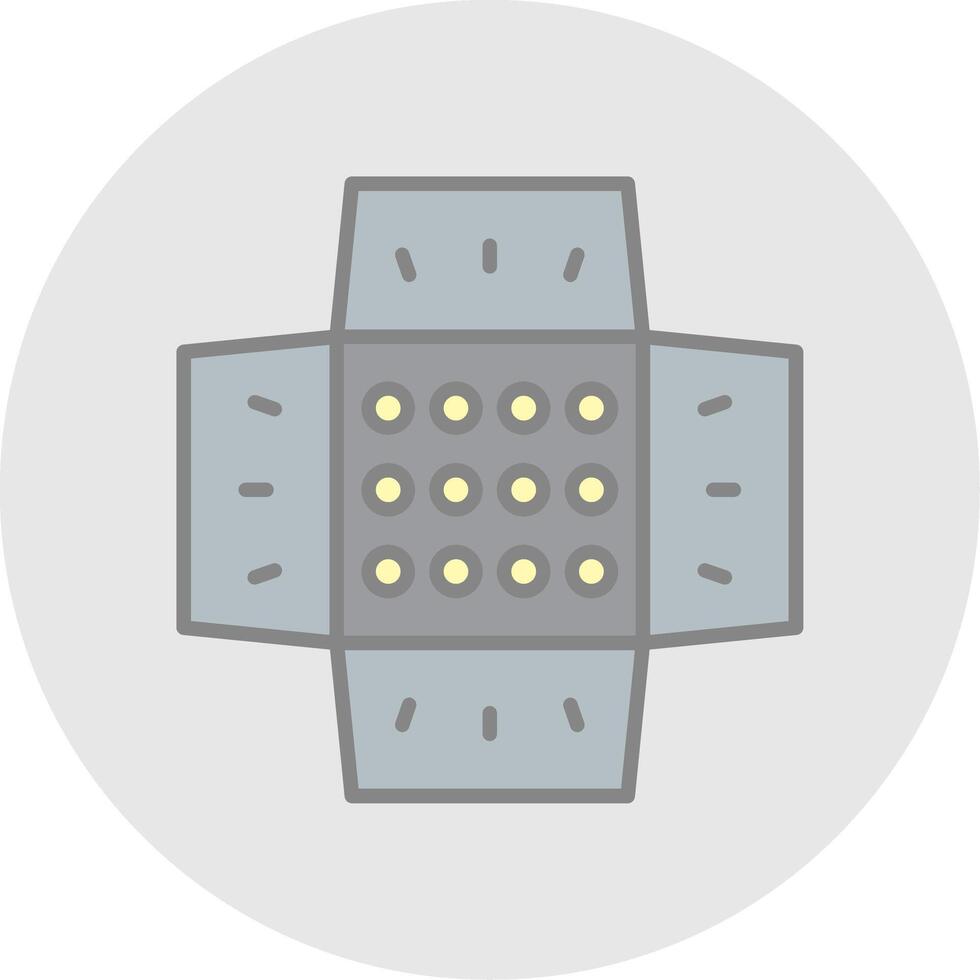 Spotlight Line Filled Light Icon vector