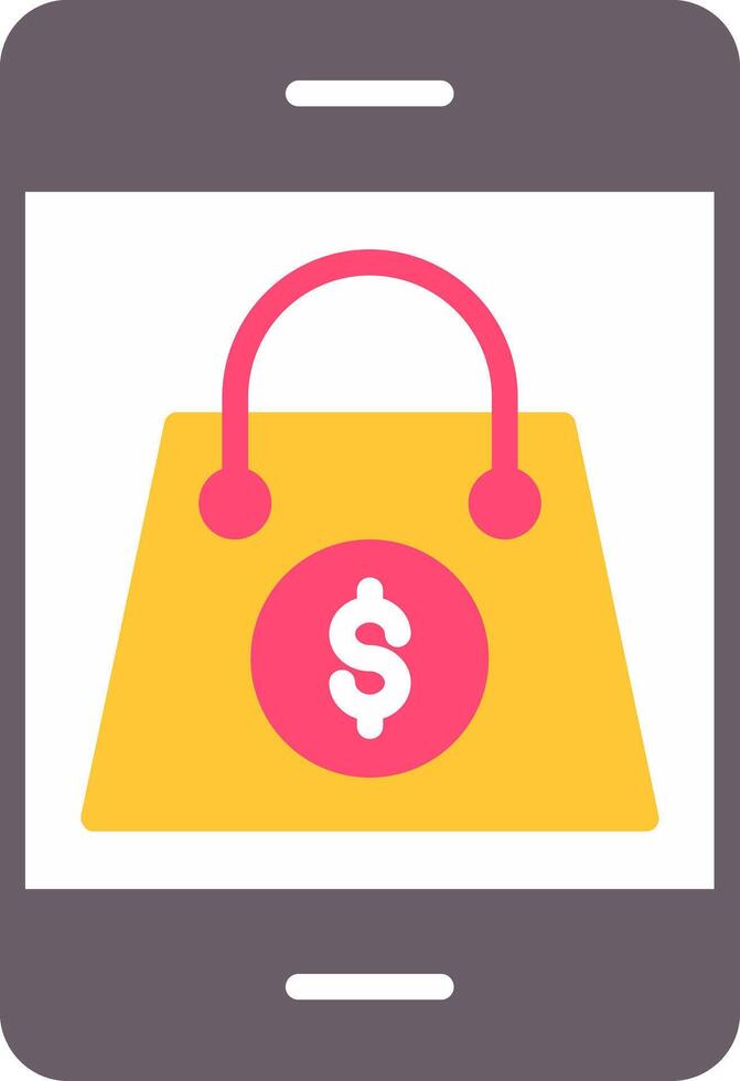 OnFlat Multi Circle Shop Flat Multi Circle Icon vector