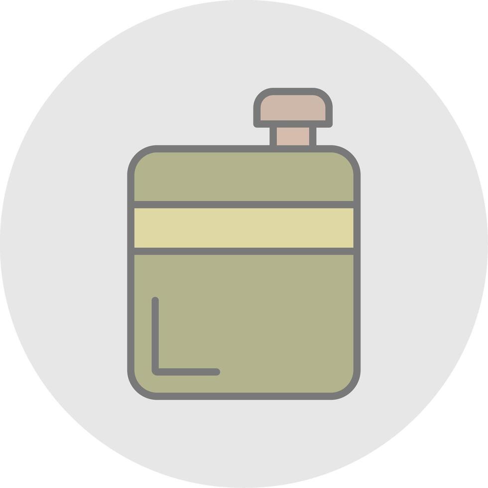 Flask Line Filled Light Icon vector