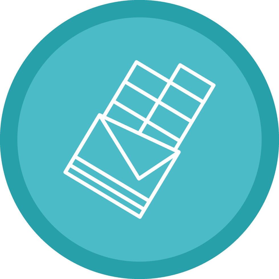 Chocolate Line Multi Circle Icon vector
