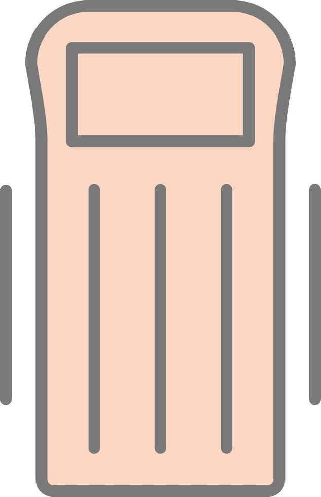 Float Line Filled Light Icon vector