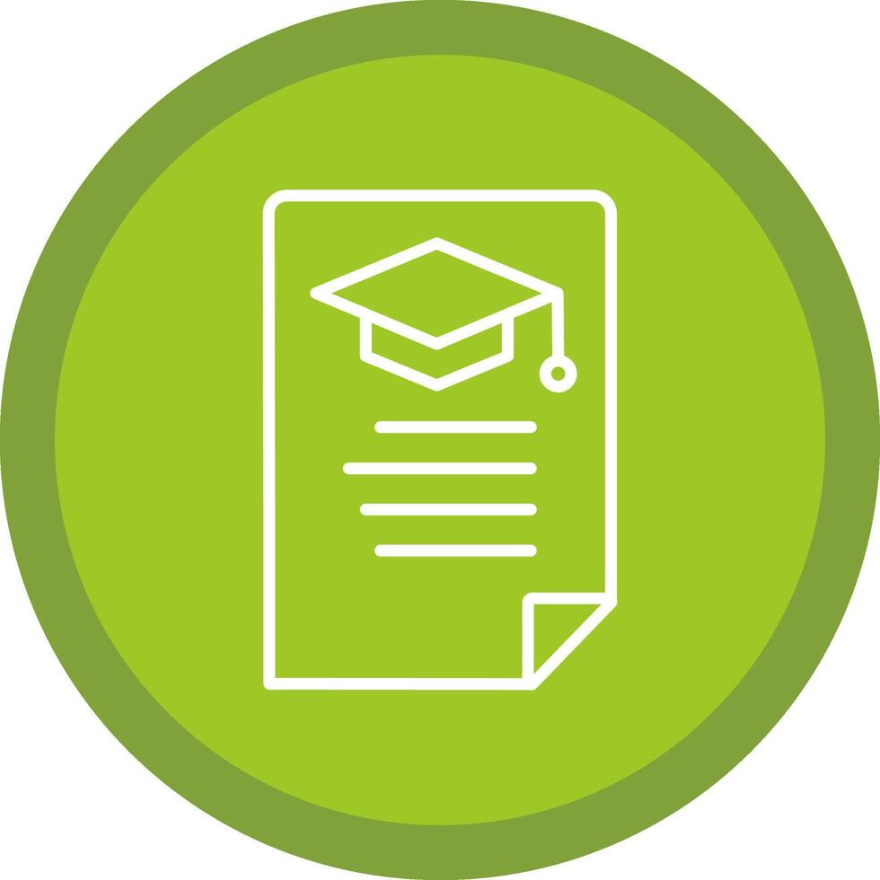 Education News Line Multi Circle Icon vector