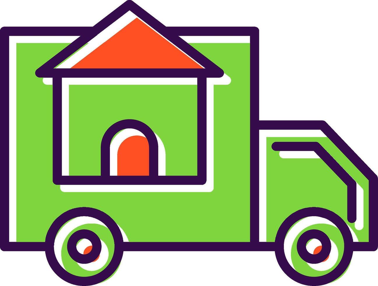 Moving Service filled Design Icon vector