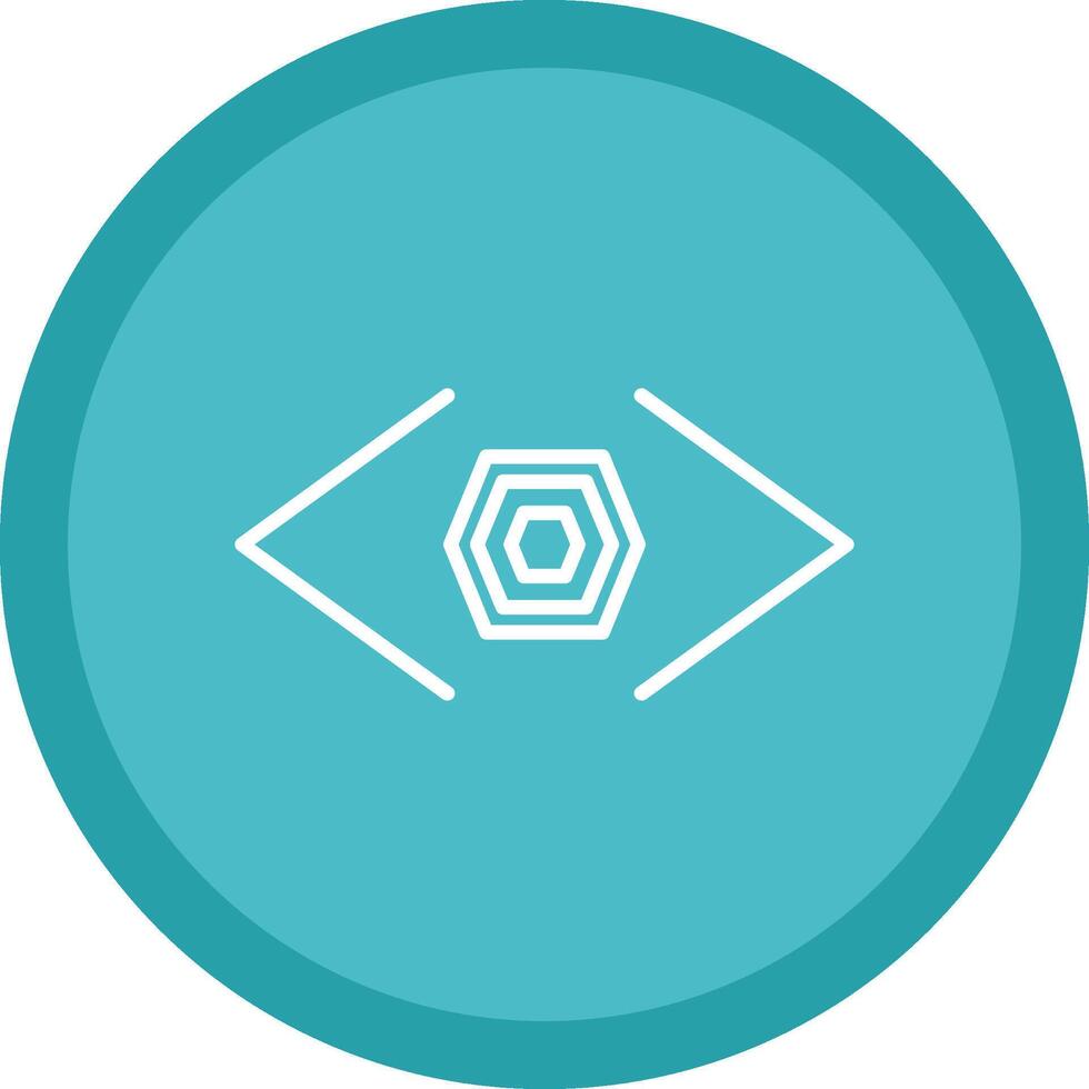 Bracket Line Multi Circle Icon vector