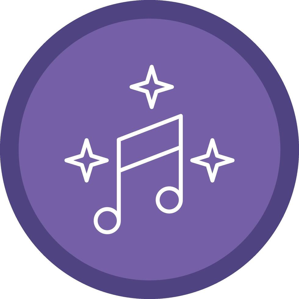 Music Line Multi Circle Icon vector