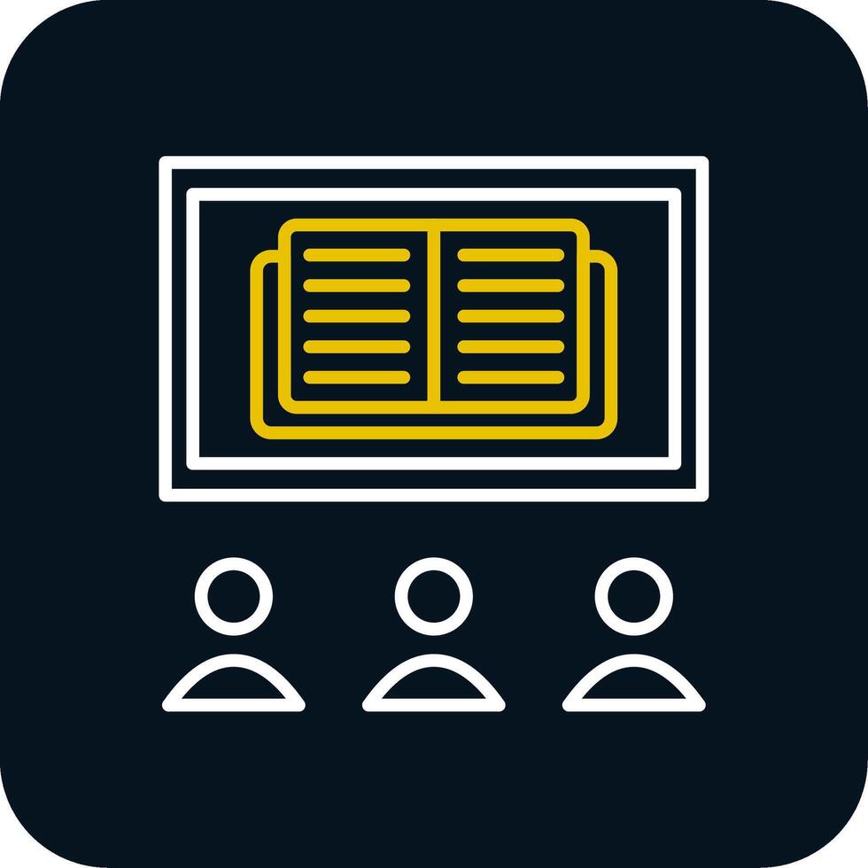 OnLine Red Circle Learning Line Red Circle Icon vector