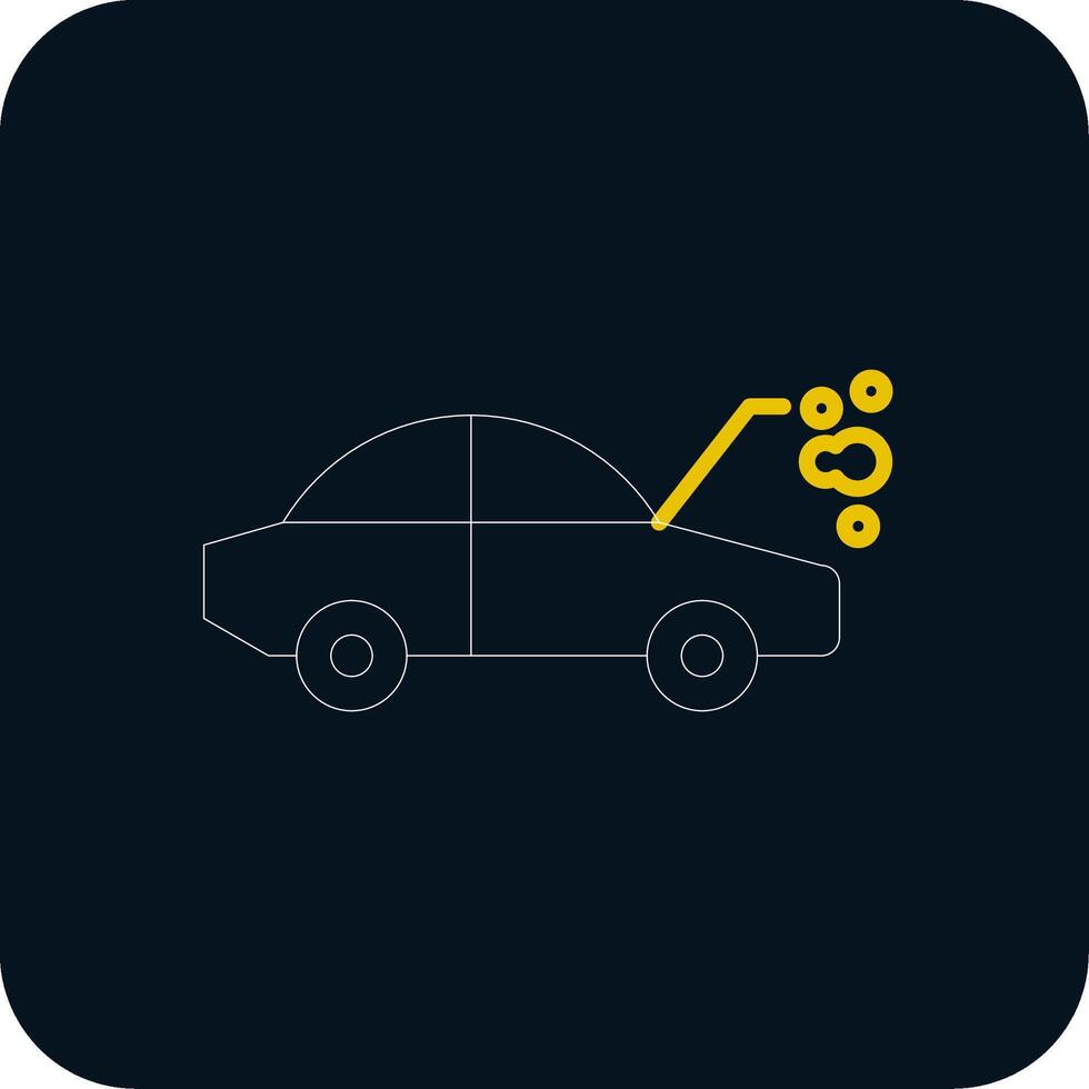 Car Breakdown Line Red Circle Icon vector