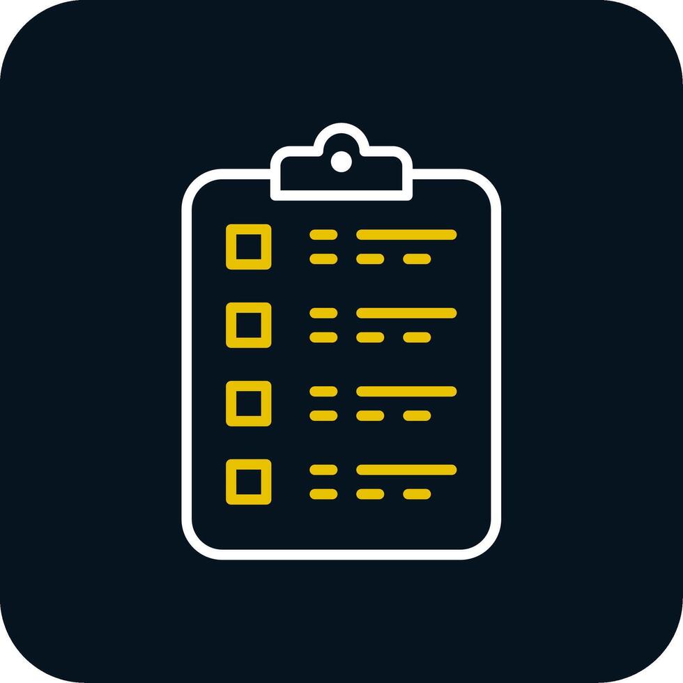 Checklist Line Red Circle Icon vector