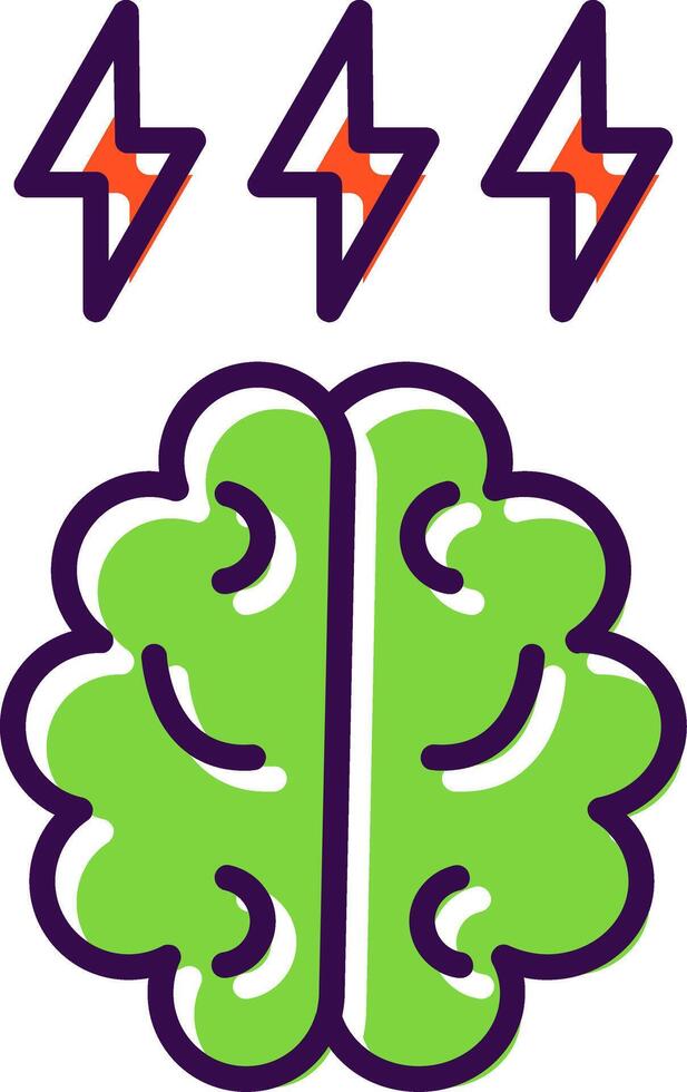 Brainstorm filled Design Icon vector