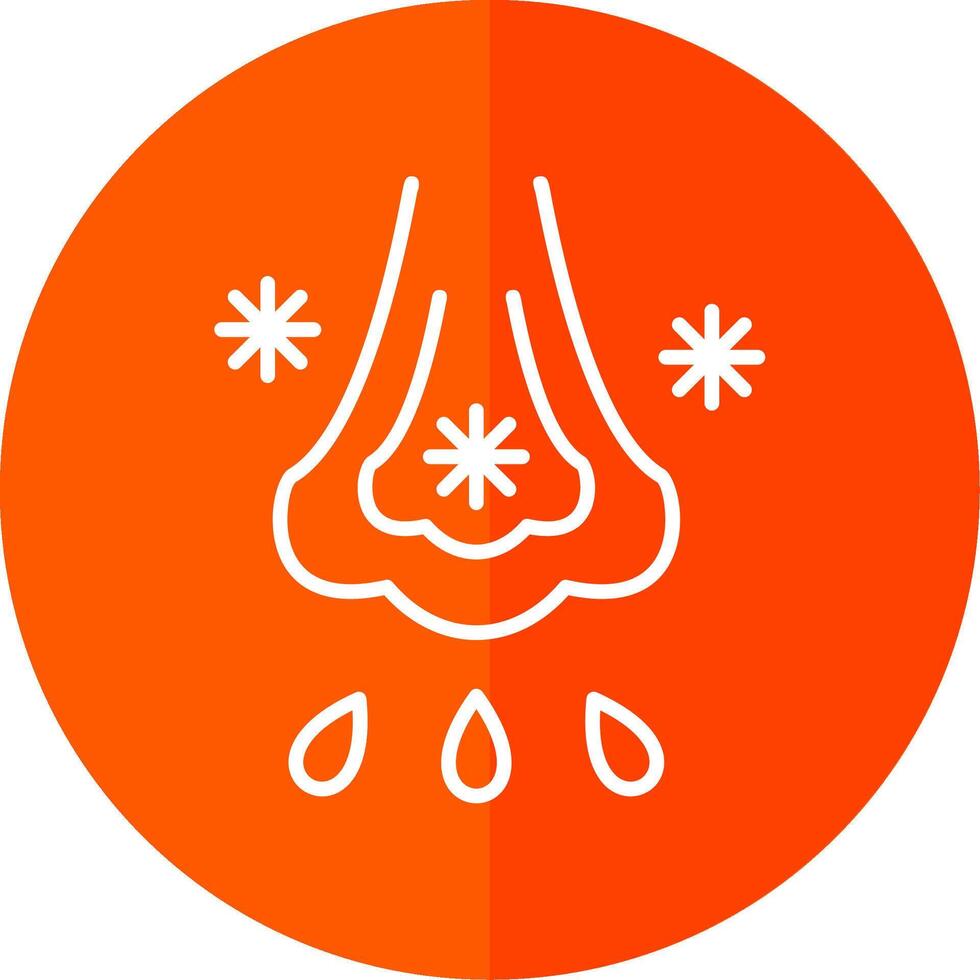 Immunlology Alergy Line Yellow White Icon vector