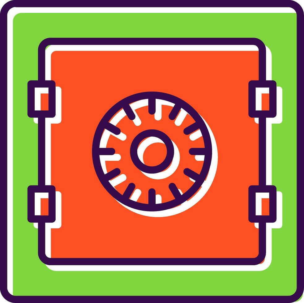 Safe filled Design Icon vector