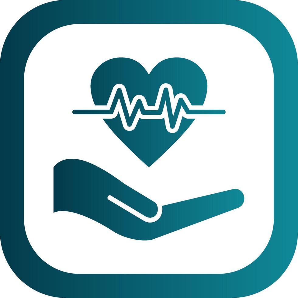 Life Insurance Glyph Gradient Corner Icon vector