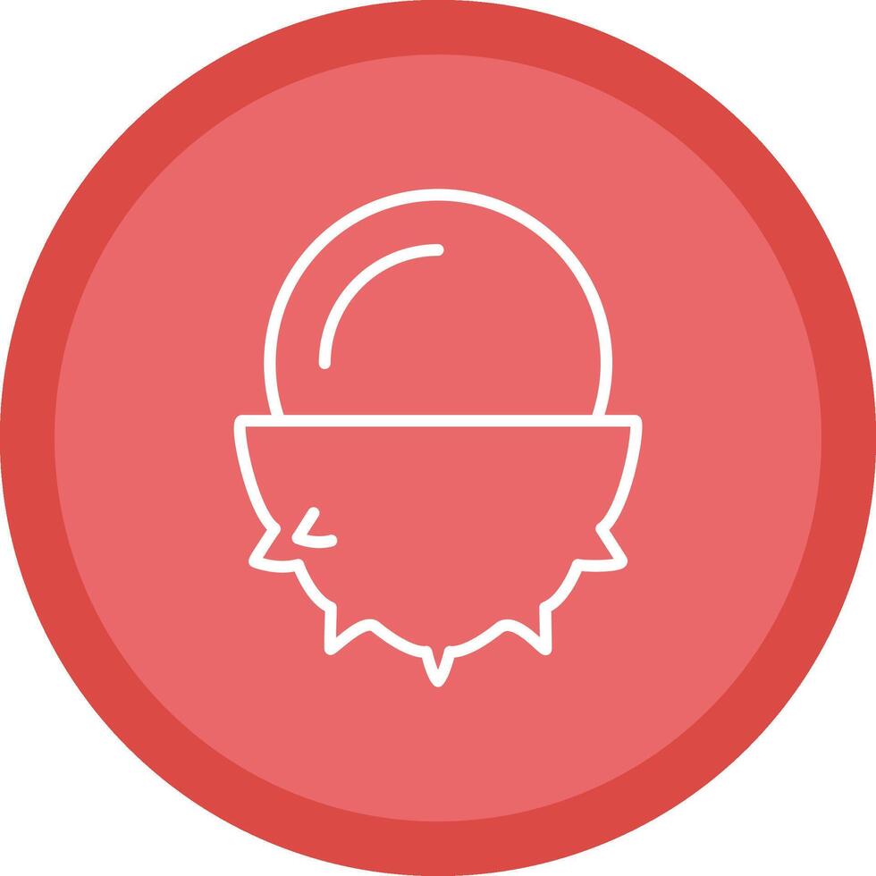 Lychee Line Multi Circle Icon vector