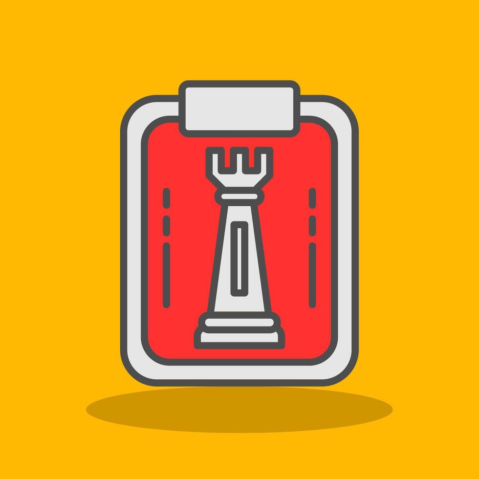 Strategy Filled Shadow Icon vector
