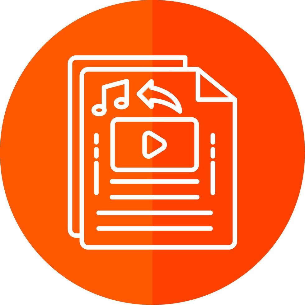 File Line Red Circle Icon vector