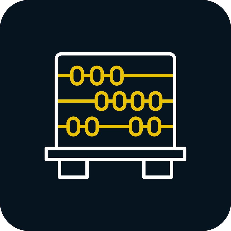 Abacus Line Red Circle Icon vector
