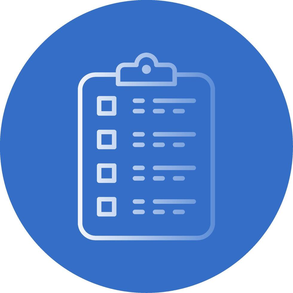 Checklist Flat Bubble Icon vector