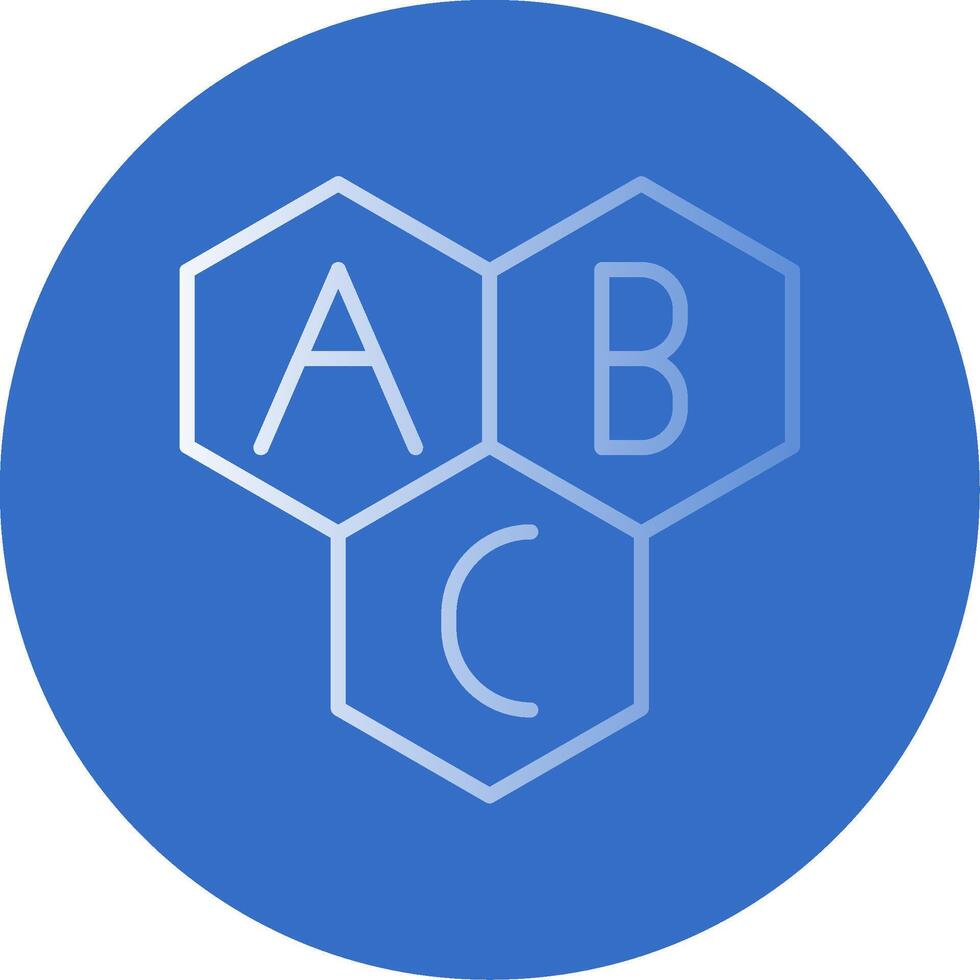 Alphabet Flat Bubble Icon vector