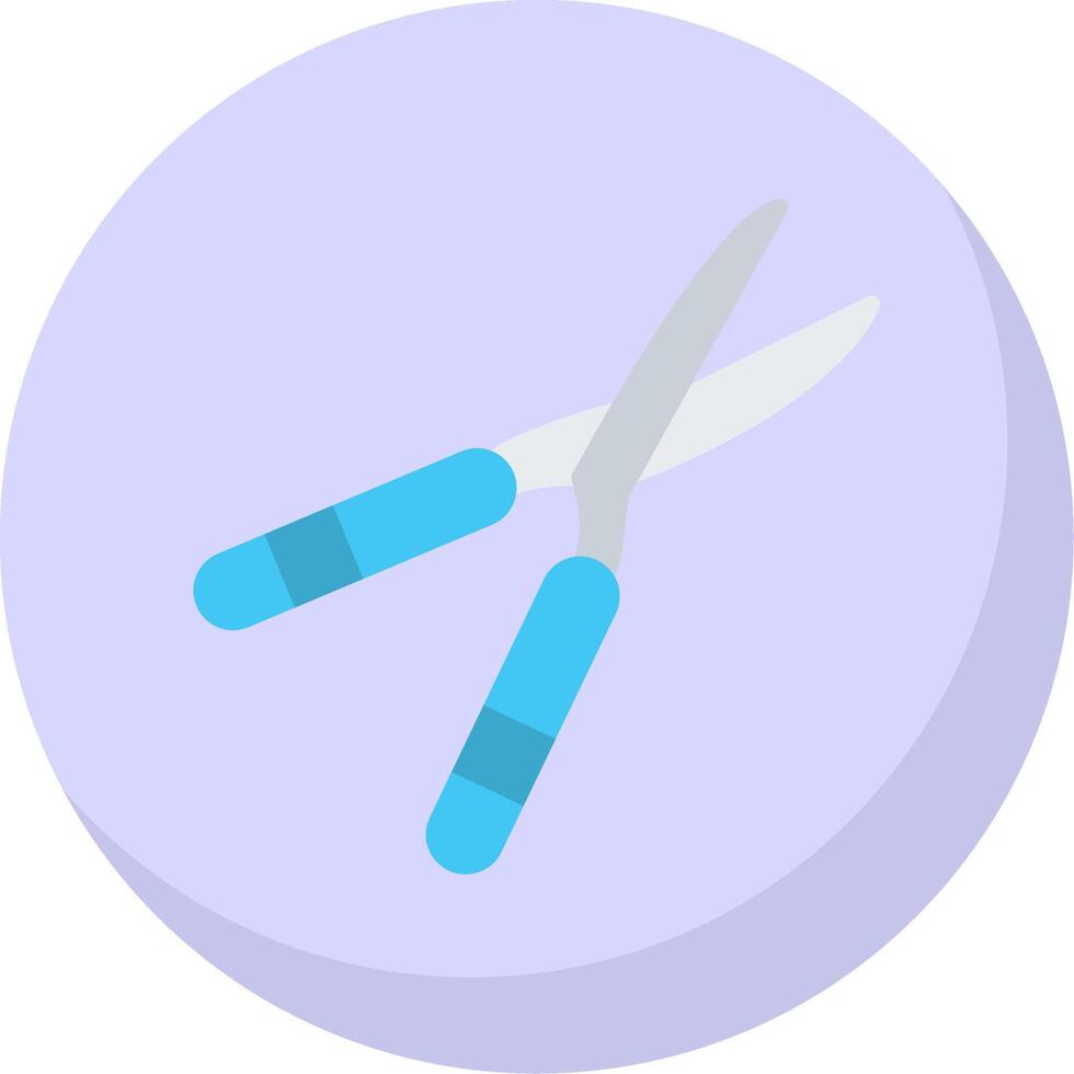 Sheers Flat Bubble Icon vector