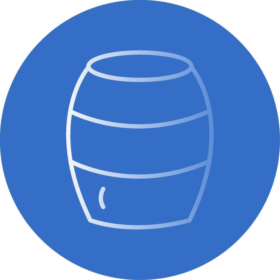 Barrel Flat Bubble Icon vector